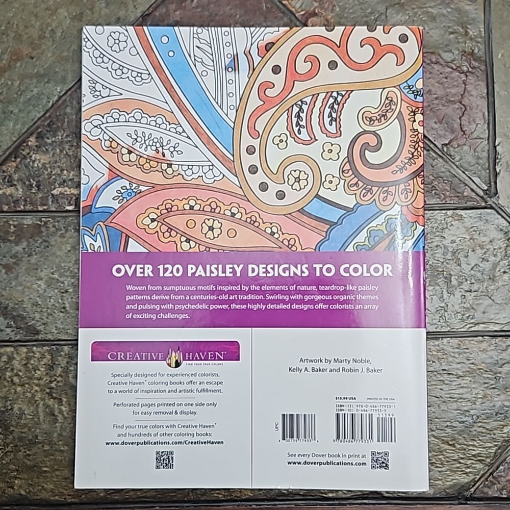 Paisley adult coloring book like new - Picture 5 of 5